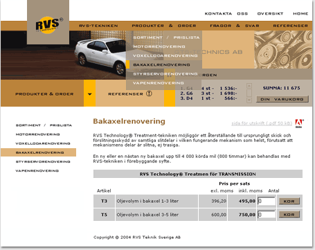portfolio foxdesign.ru - 2004 ���: 
������-����� ����� RVS Technology